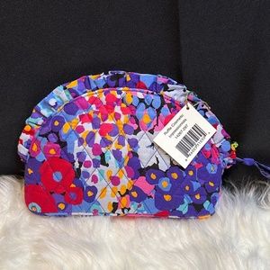 NWT -Vera Bradley Ruffled Cosmetic Bag